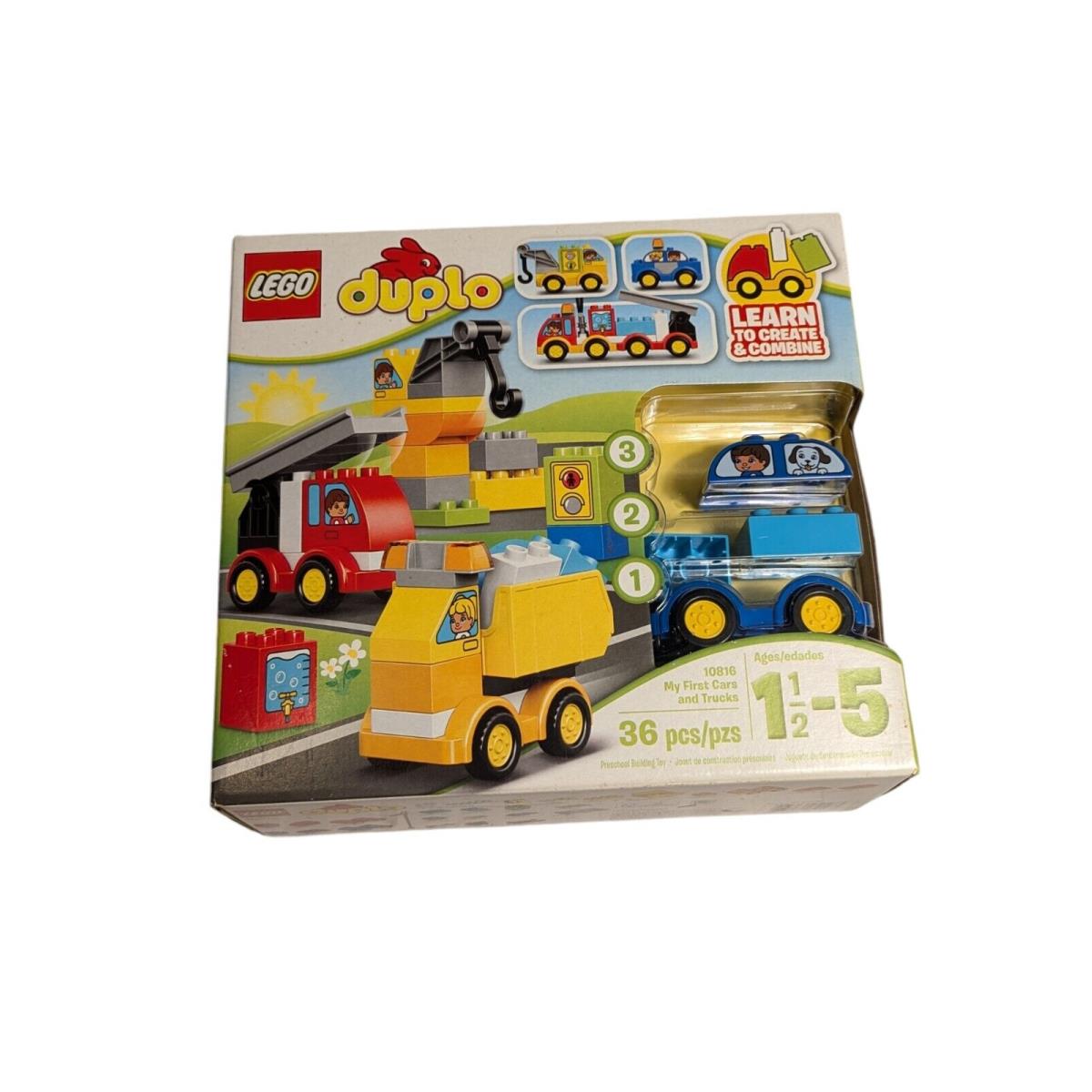 Lego Duplo My First Cars and Trucks 10816 Retired Set 36 Pcs