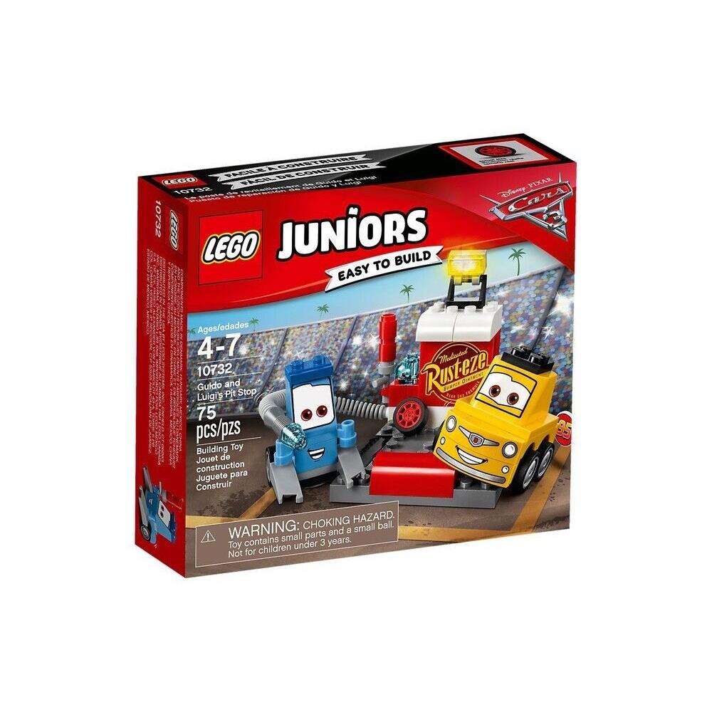 Lego 10732 Juniors Disney Pixar Cars Guido and Luigi`s Pit Stop See Pics