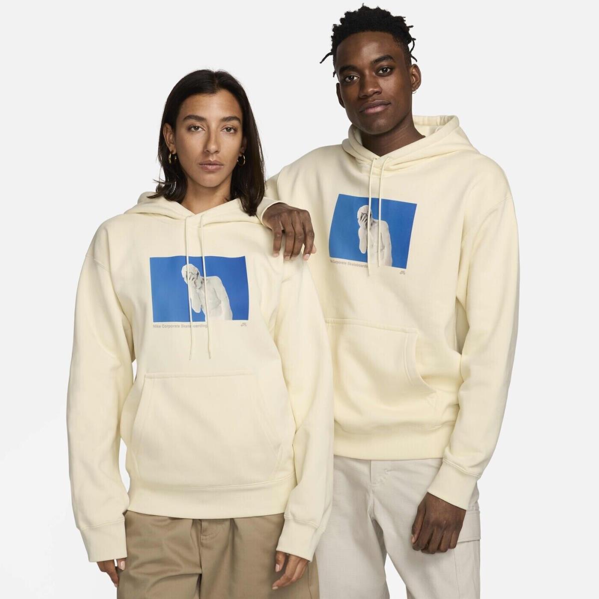 Nike SB Fleece Pullover Unisex Hoodie - Coconut Milk - XL