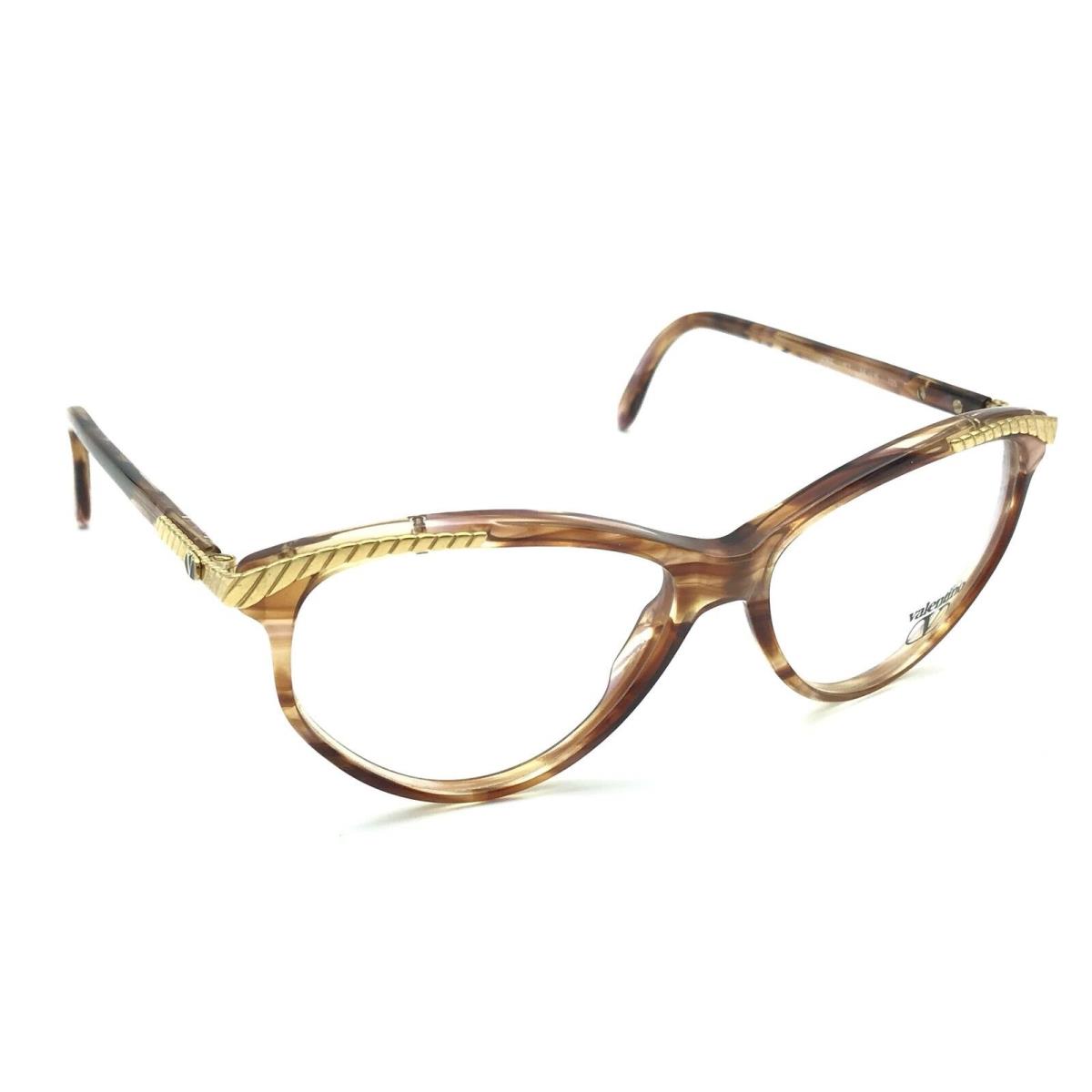 Valentino V 166 157 Women`s Tortoise Gold Cat Eye Eyeglasses 56-15 135 Italy