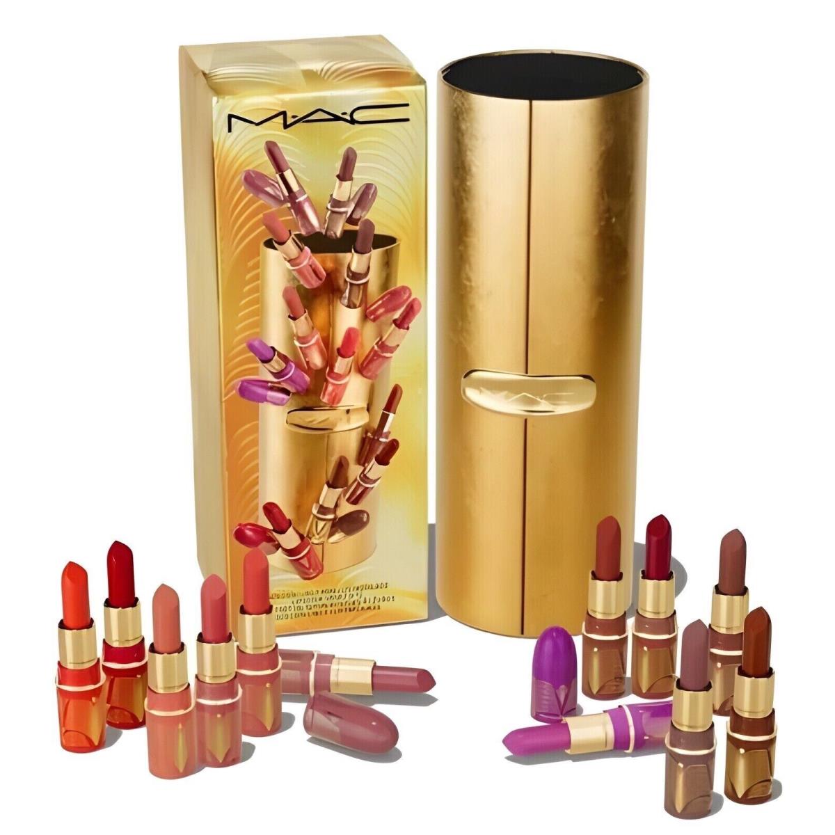 Mac Limited Edition 12x Golden Girls Miniature Lustreglass Lipstick Vault