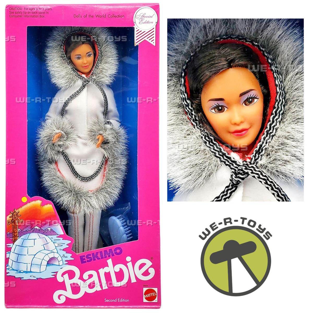 1990 Eskimo Barbie Dolls of The World Second Edition Mattel 9844