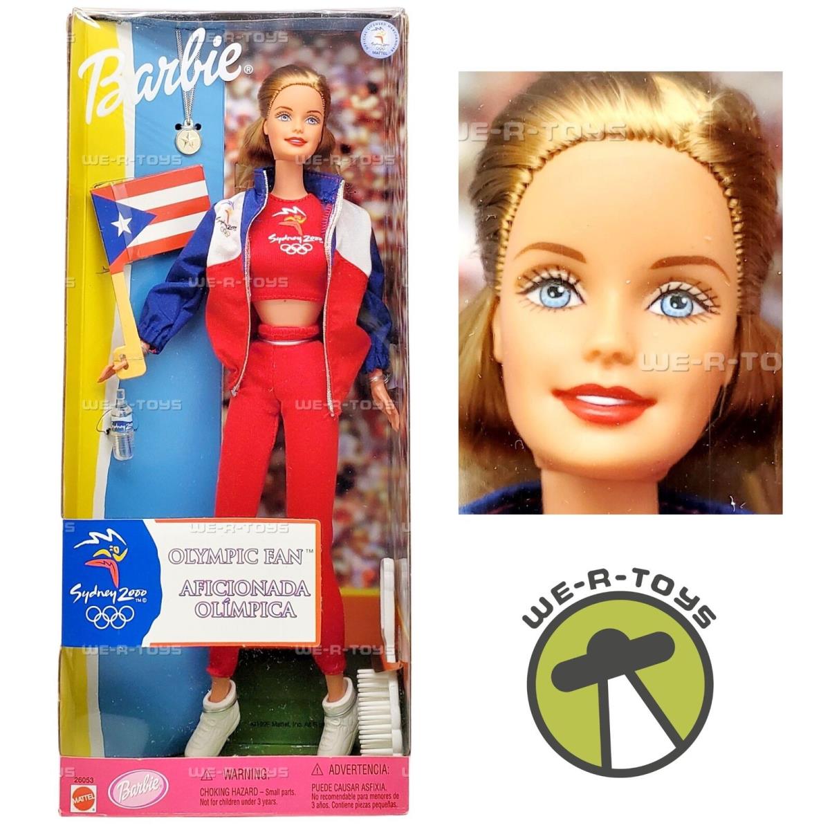 2000 Sydney Cuba Olympic Fan Barbie Doll 1999 Mattel 26053