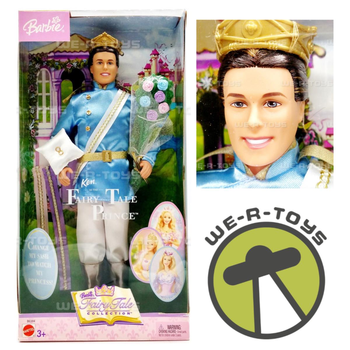 Barbie Ken as The Fairy Tale Prince Doll 2003 Mattel B6384