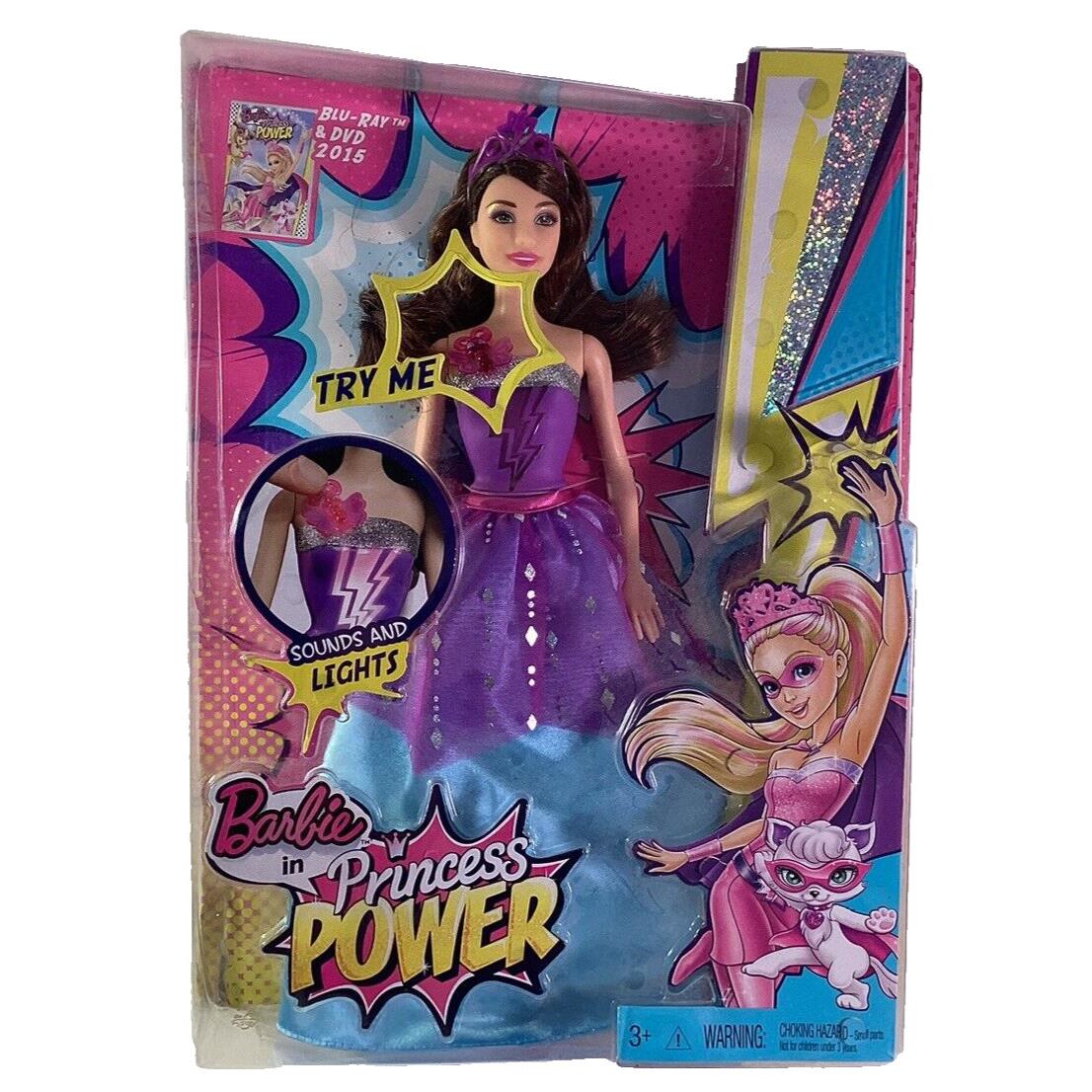 Barbie in Princess Power Corinne Doll Sounds and Lights From Mattel