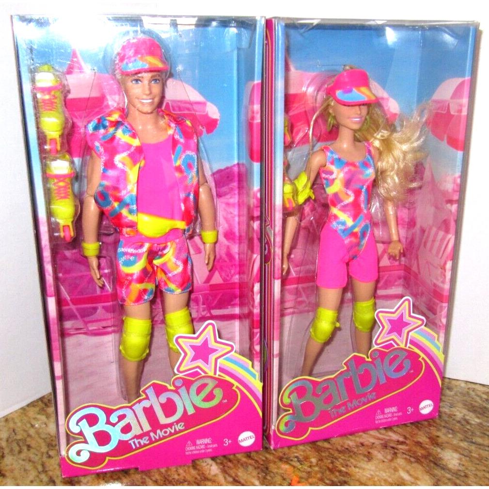 Barbie The Movie Neon Inline Roller Skating Outfit Barbie Ken/mint/new