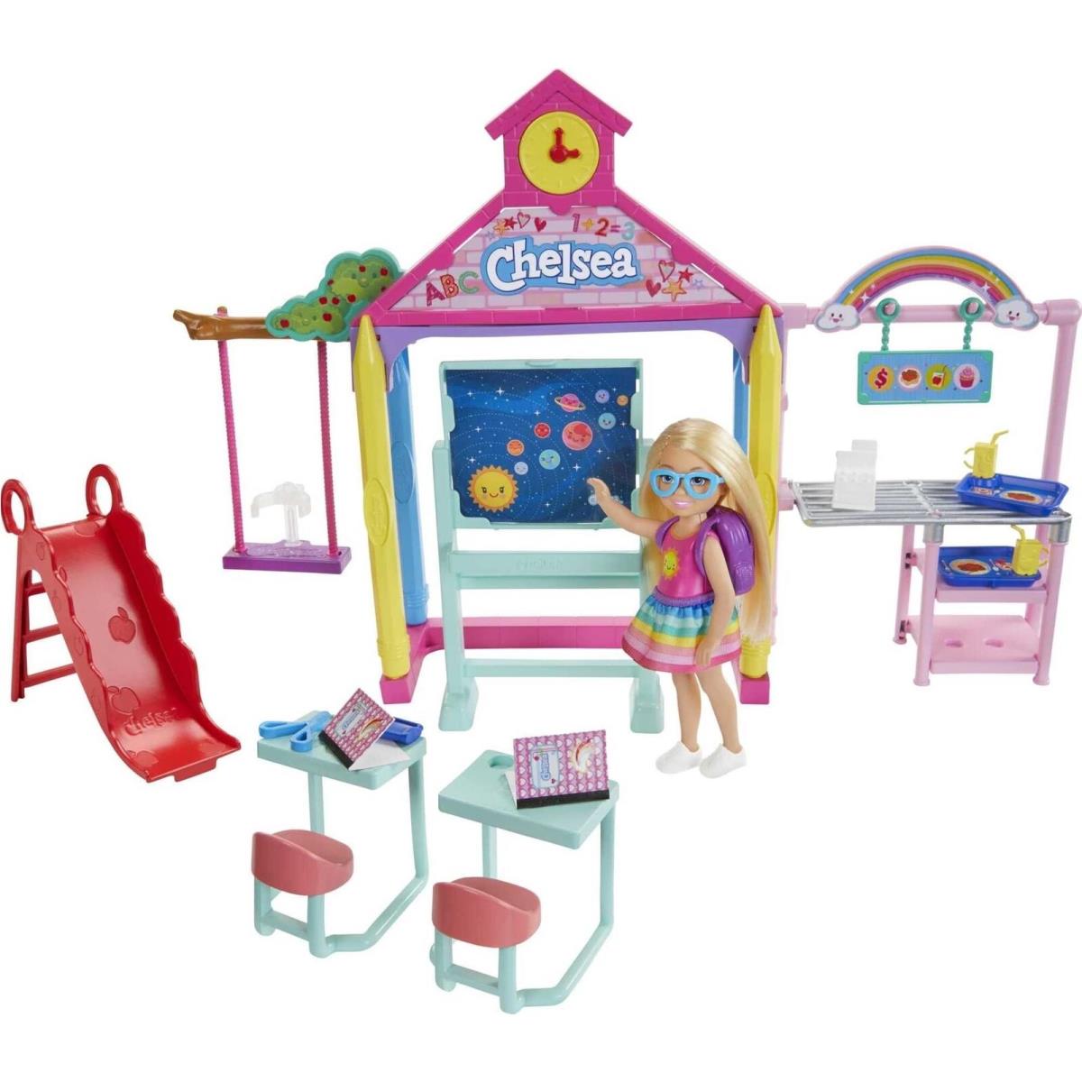 Barbie Club Chelsea School Playset Imaginative Doll Classroom Playground Fun