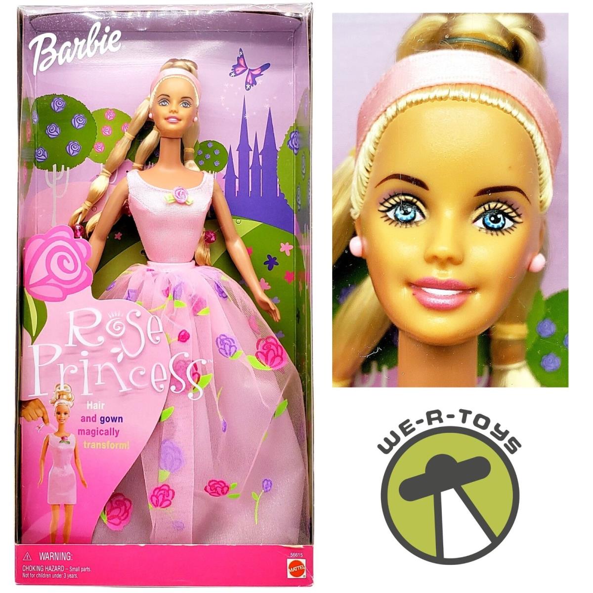 Rose Princess Barbie Doll 2000 Mattel 56615