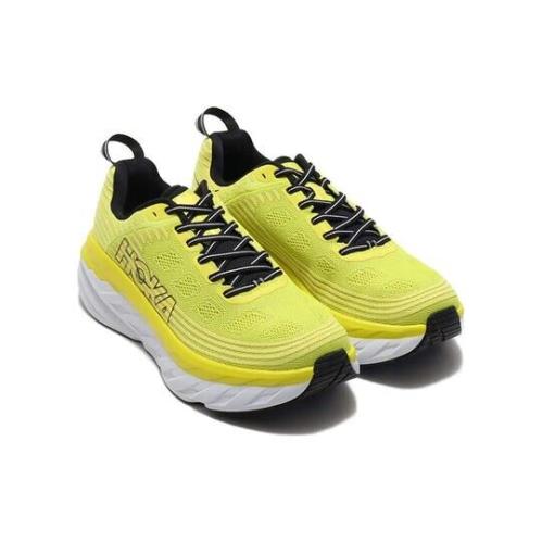Hoka One One Bondi 6 1019269/CATH Sneaker Men Yellow Low Top Running Shoes EFAS8 Yellow