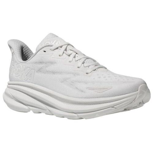 Hoka One One Clifton 9 1132211-WWH Sneakers Women`s 8 White Running Shoes TF3583