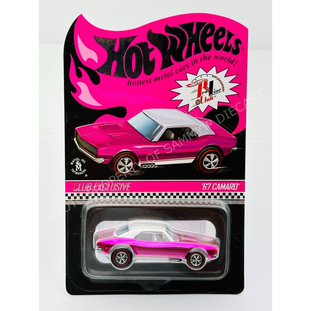 Hot Wheels 2017 Rlc Redline Club 67 Camaro Pink Party Car
