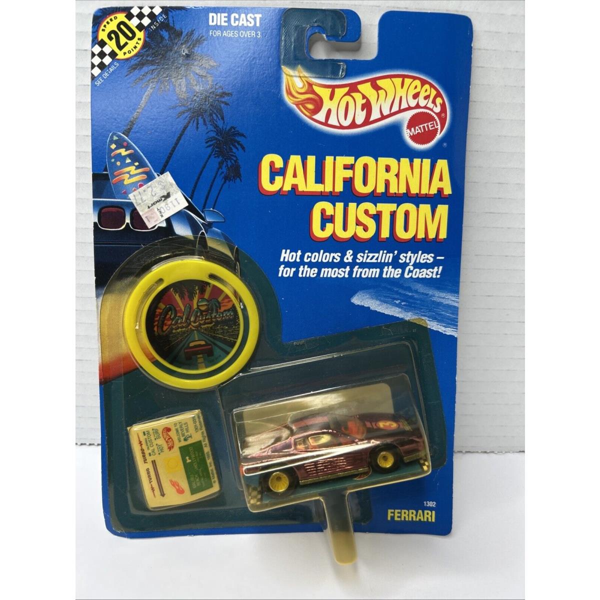 Vintage Ferrari California Custom Hot Wheels 1302 Car