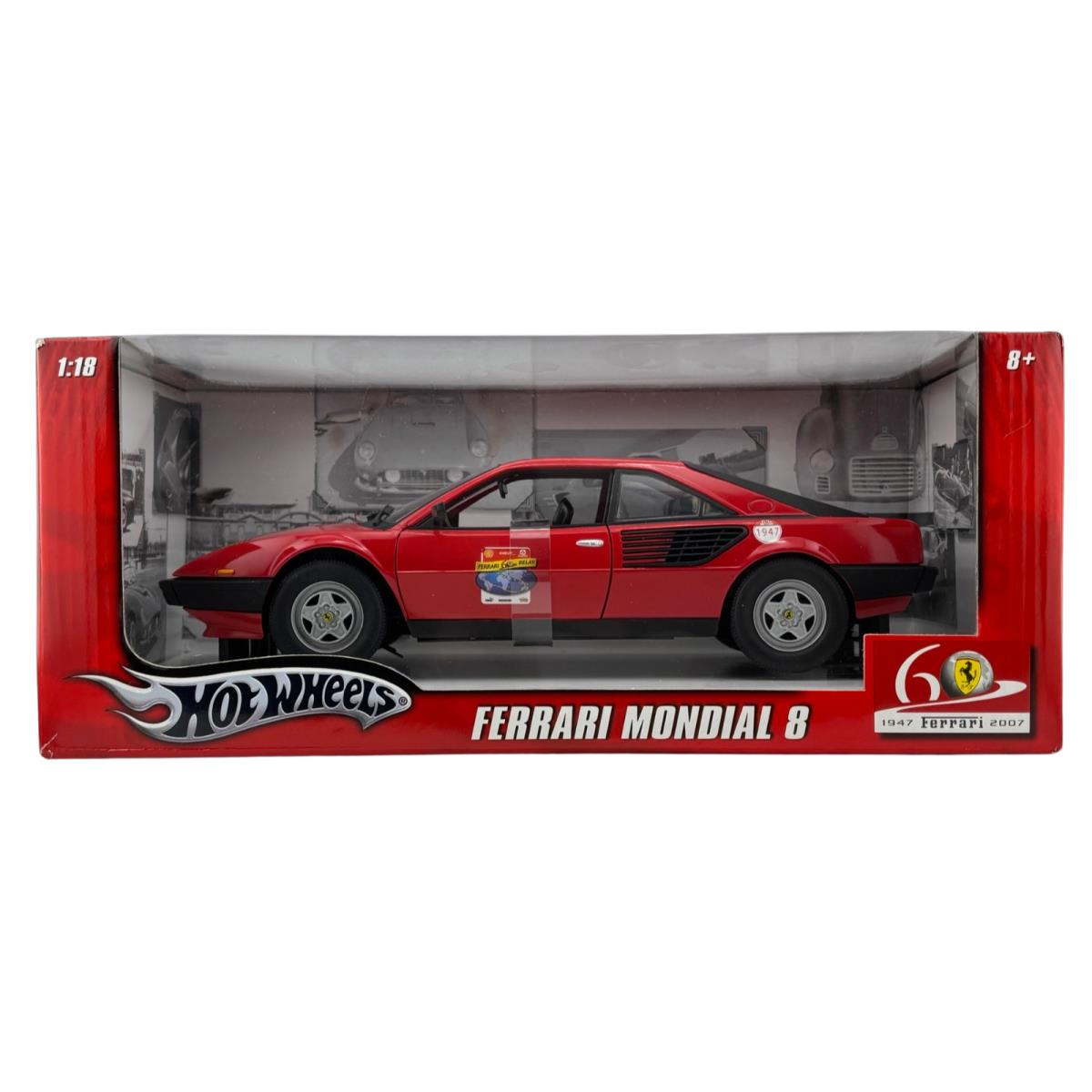 2007 Hot Wheels 1:18 L7340 Ferrari Mondial 8 1947-2007 Die-cast Mattel Model