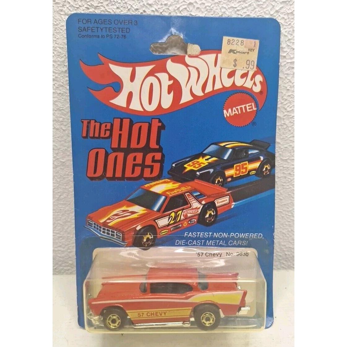 Vintage 1981 Mattel Hot Wheels The Hot Ones Red 57 Chevy 9638 Car