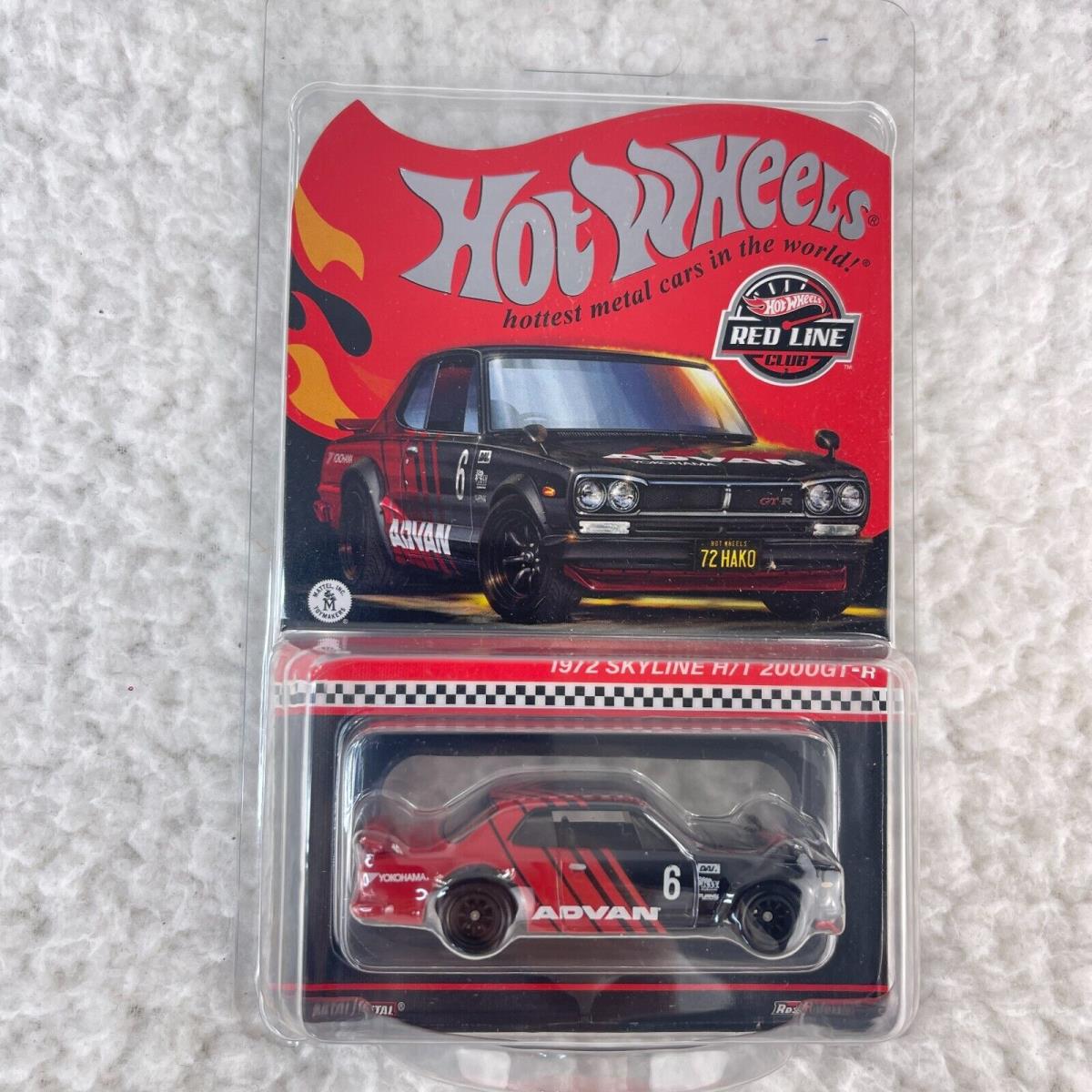 2024 Hot Wheels Rlc 1972 Skyline H/t 2000GT-R Advan Collectible Toy Car