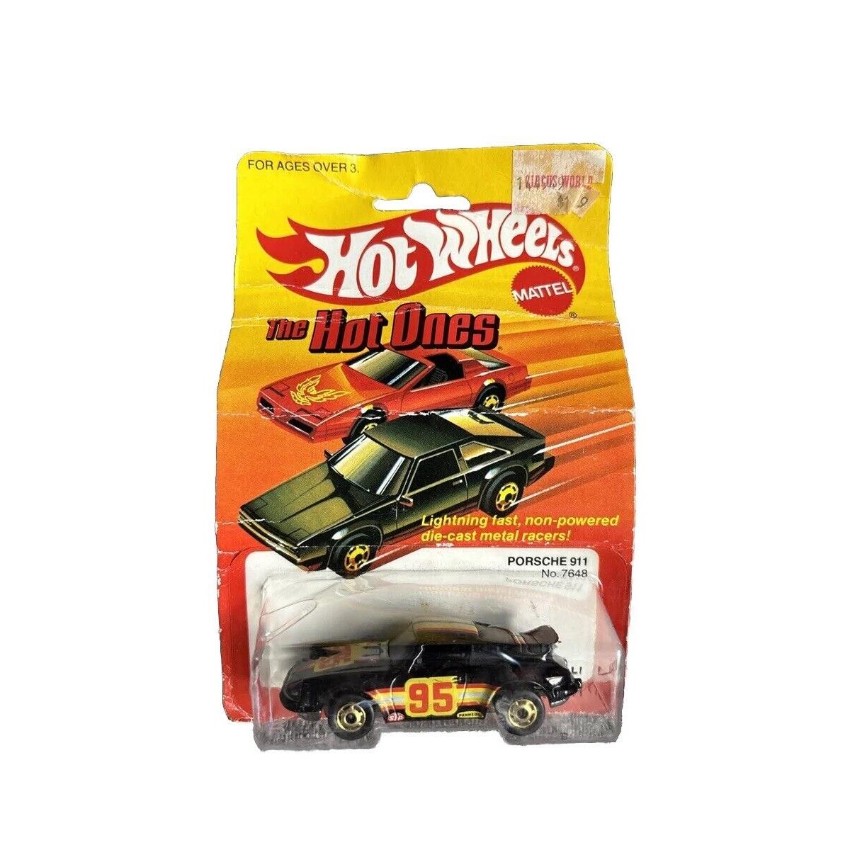 Vtg Hot Wheels Porsche 911 The Hot Ones Black Die Cast Mattel