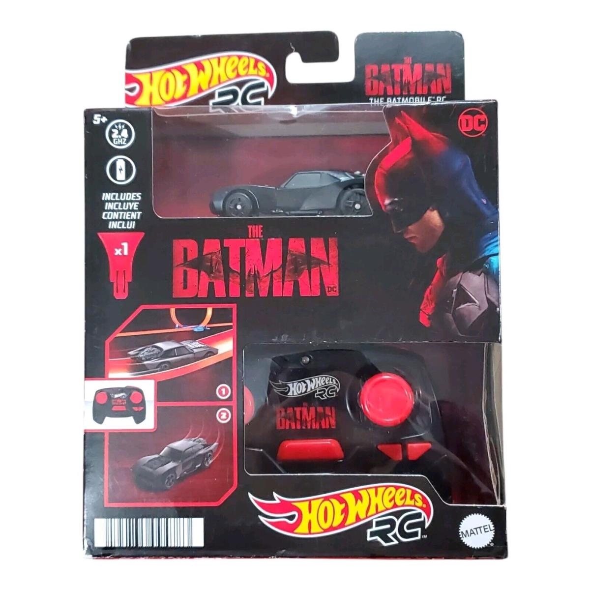 Hot Wheels RC 2.4 Ghz Batman Batmobile 1:64 Scale Die-cast Car Model Toy Vehicle - Black