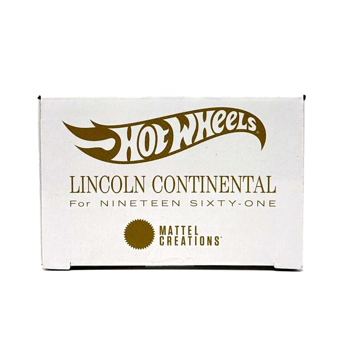 2024 Hot Wheels Rlc Exclusive 61 Lincoln Continental 1/64 Scale - In Hand