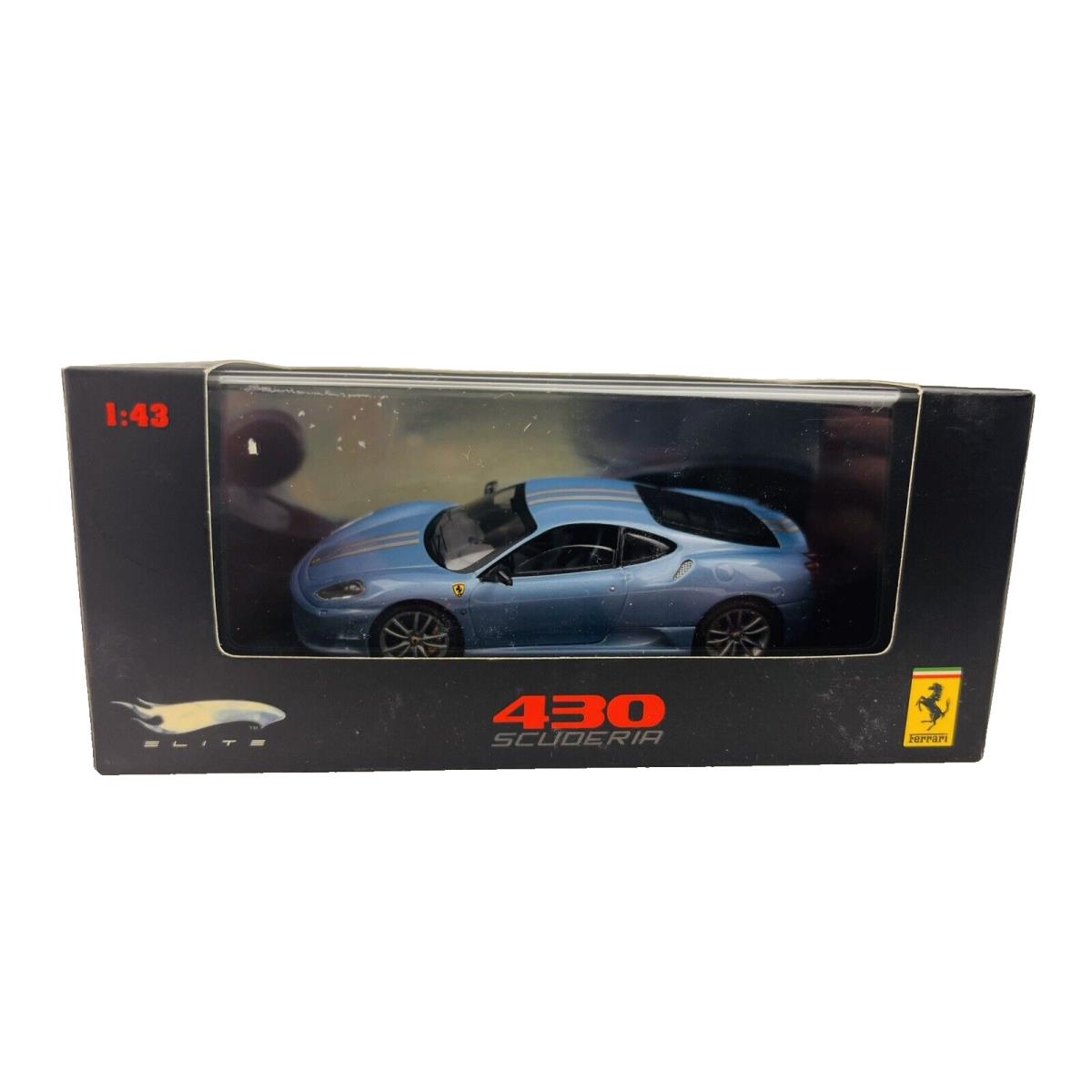Hot Wheels Elite Blue Ferrari 430 Scuderia 1:43 Diecast Minicar