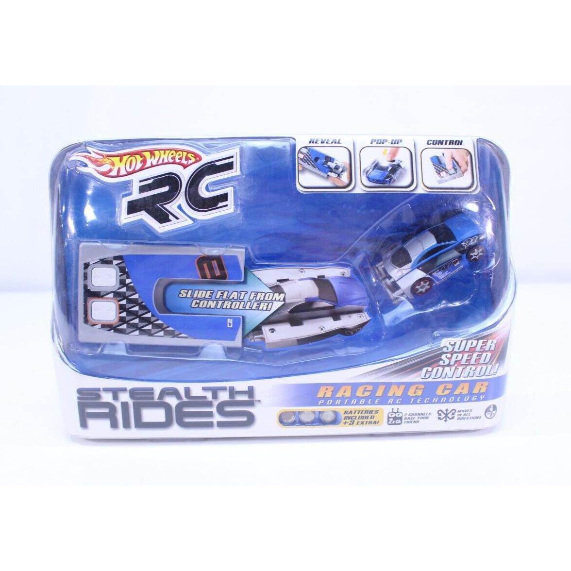 2010 Hot Wheels RC Stealth Rides Racing Car Blue Super Speed