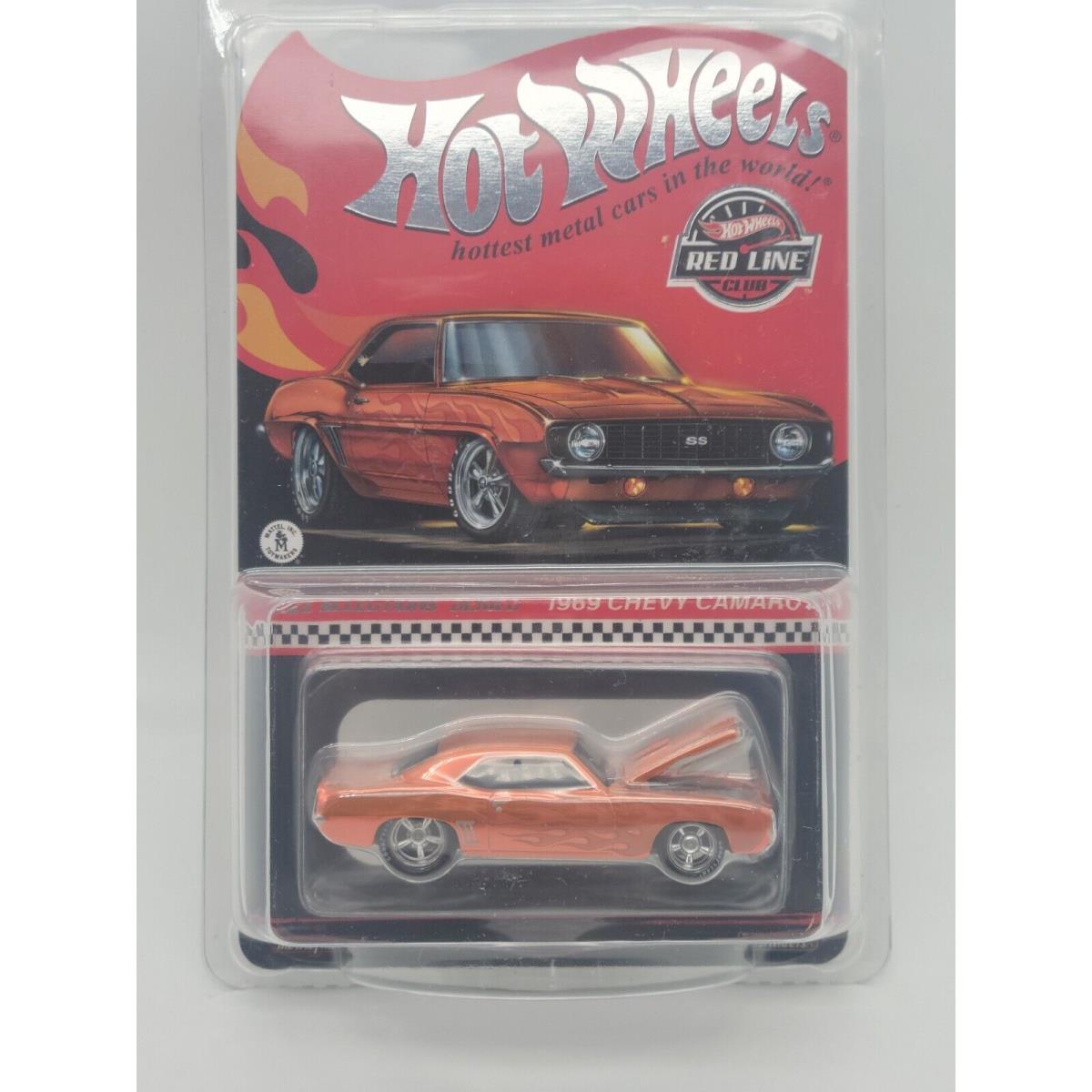 Hot Wheels Rlc 2022 Selections Orange 1969 Chevy Camaro SS Red Line Club Car