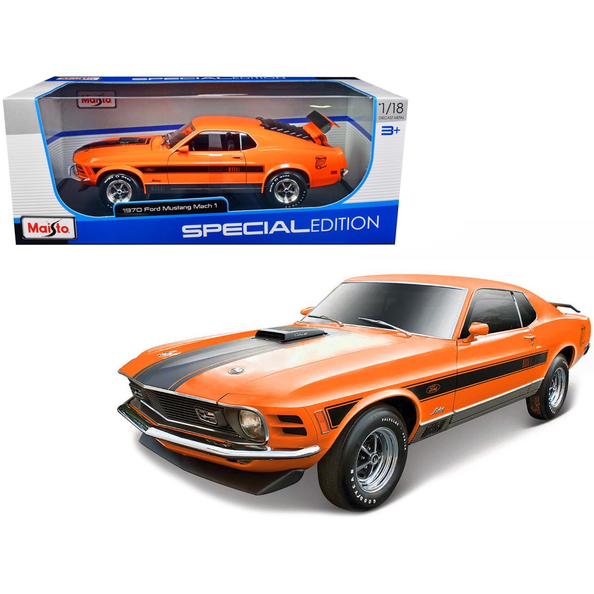 1970 Ford Mustang Mach 1 428 Twister Special Special Edition 1/18 - Black