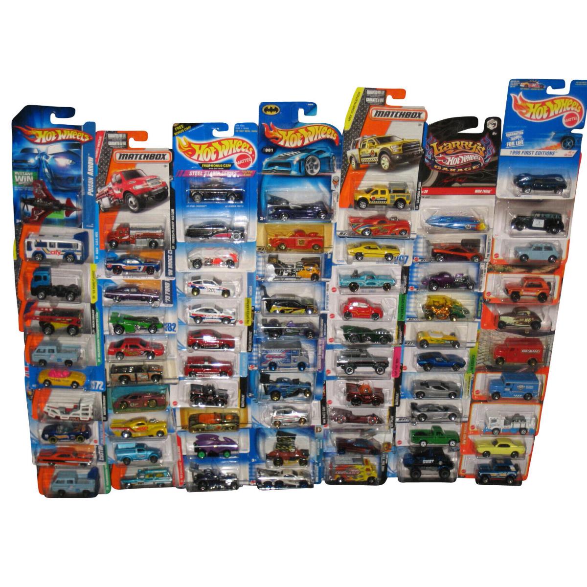 Hot Wheels Matchbox Mattel Mixed Die Cast Collection Toys -- Lot of 71 Cars