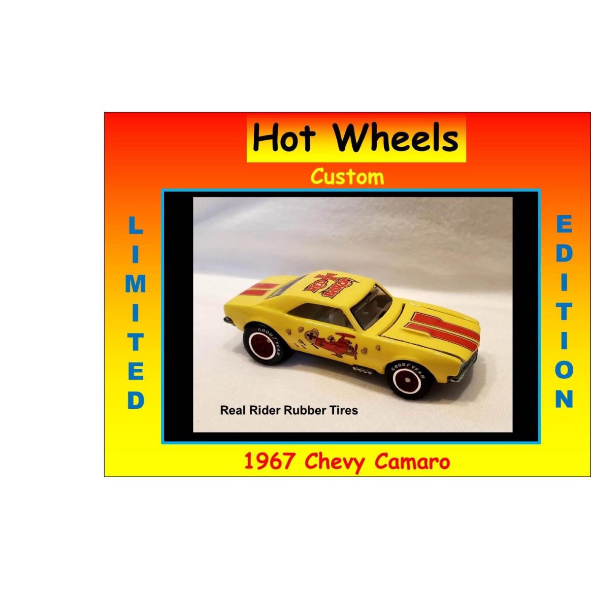 Hot Wheels Peanuts Snoopy Red Baron 1967 Chevy Camaro Custom Real Riders 1 of 10