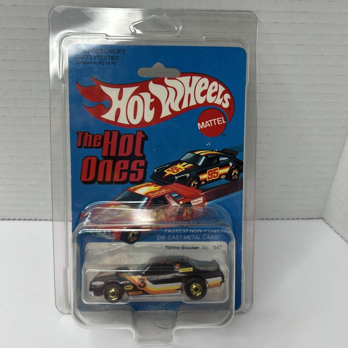 Hot Wheels 7647 Torino Stocker Black Made In Hong Kong Car 1974