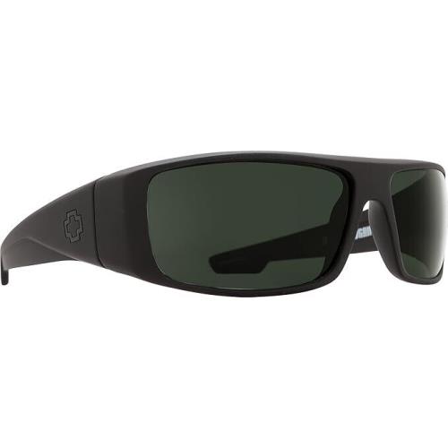 Spy Optic Logan Sport Sunglasses Soft Matte Black/hd Plus Gray Green Polar