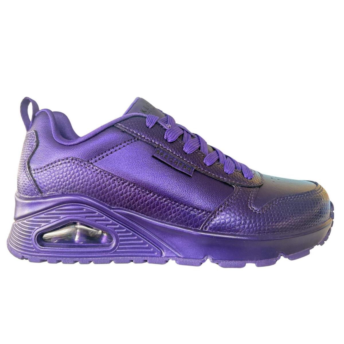Women`s 177107 Street Uno-slither and Shine Purple Casual Shoes by Skechers
