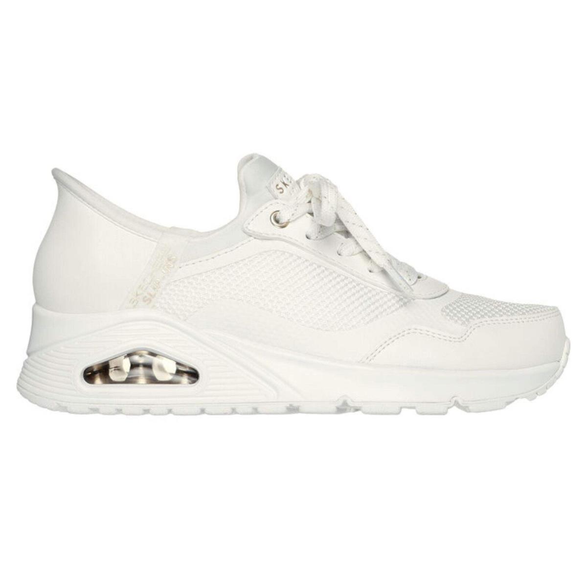 Skechers Women`s 177111 Uno Slip-in Air White Casual Shoes - White