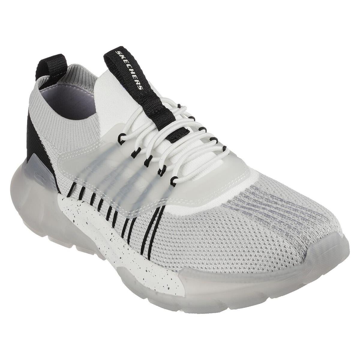 Streetwear Romello Varsper Men`s Casual Sneakers Light Gray Size 9 by Skechers