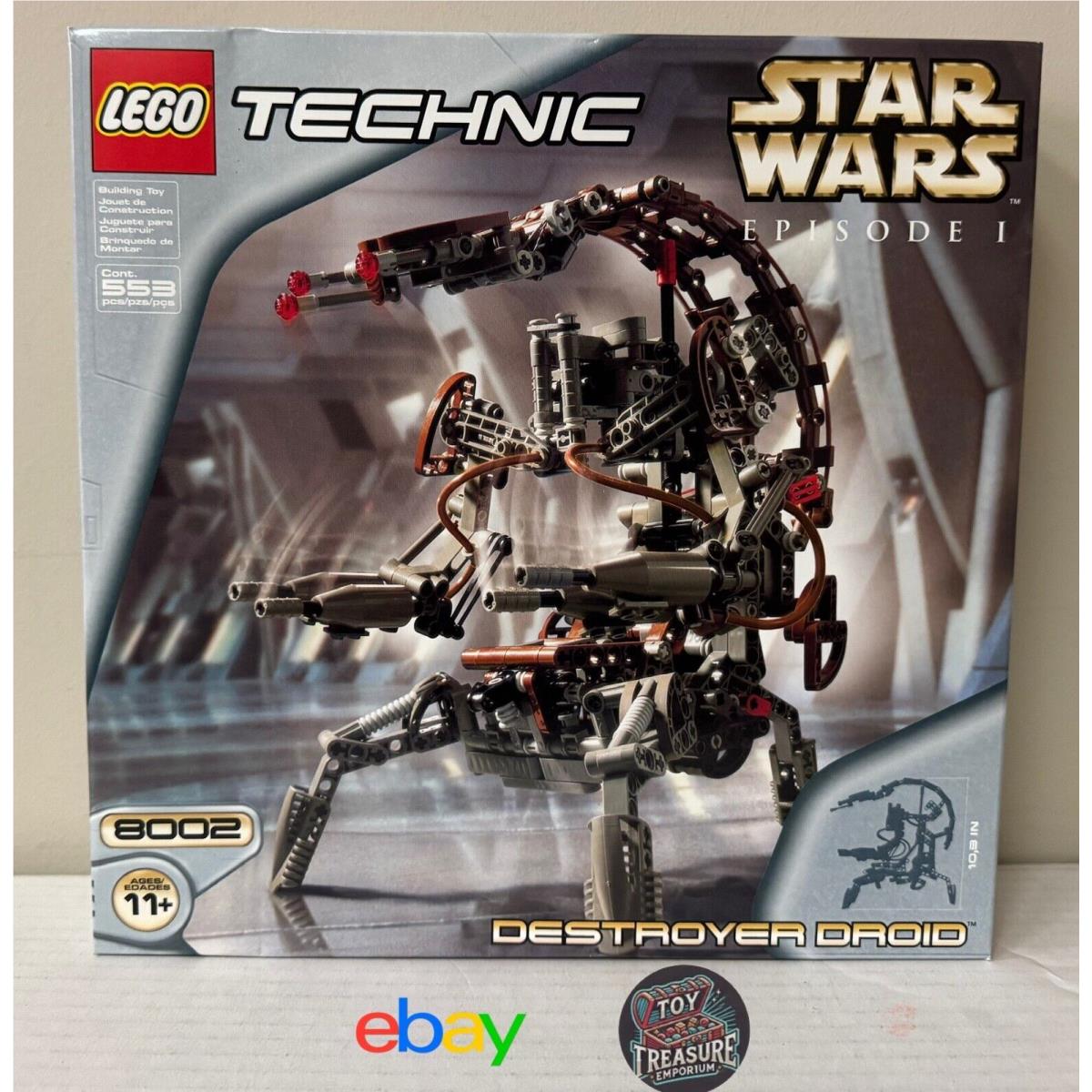 Lego 8002 Star Wars Episode I Phantom Menace Technic Destroyer Droid 2000