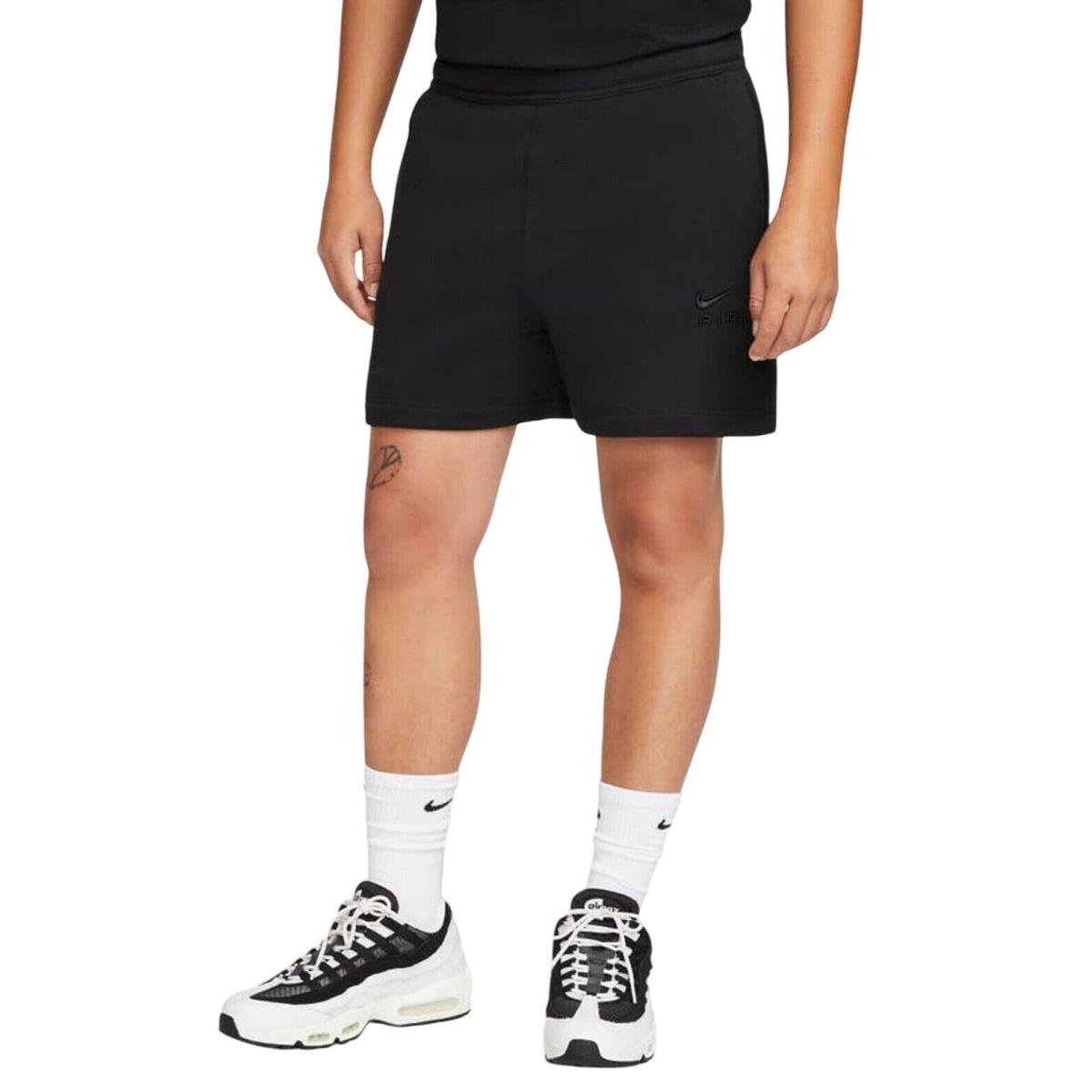 Nike Men`s Air French Terry Fleece Shorts Black Size 2XL