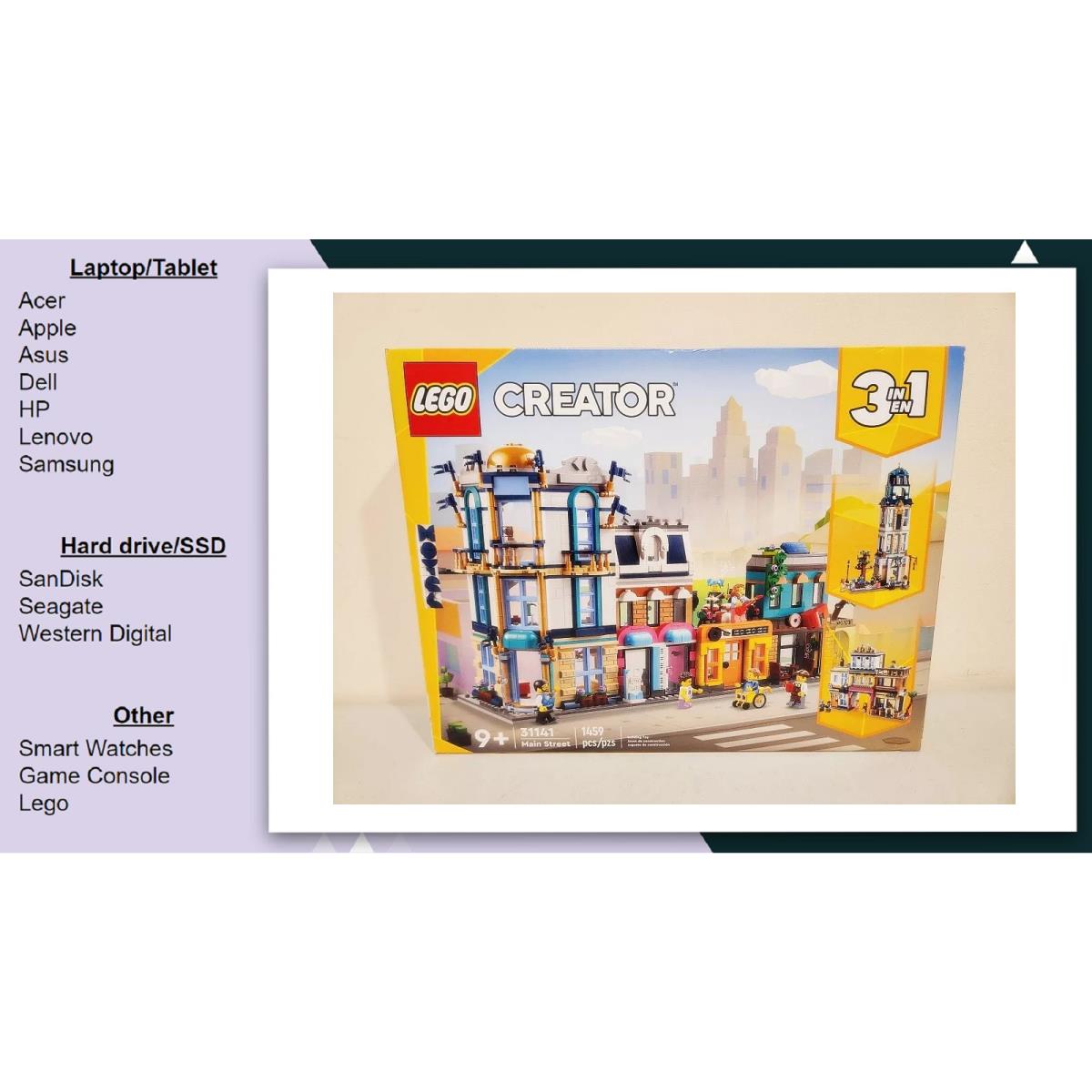 Lego Creator Main Street 31141 Building Toy Set