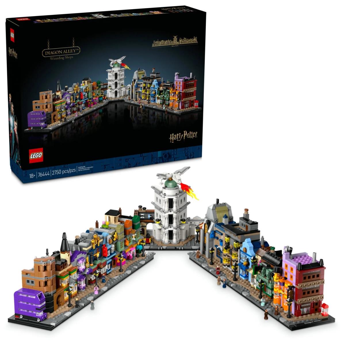 Lego Harry Potter Diagon Alley Wizarding Shops Building Set For Adults - Collect