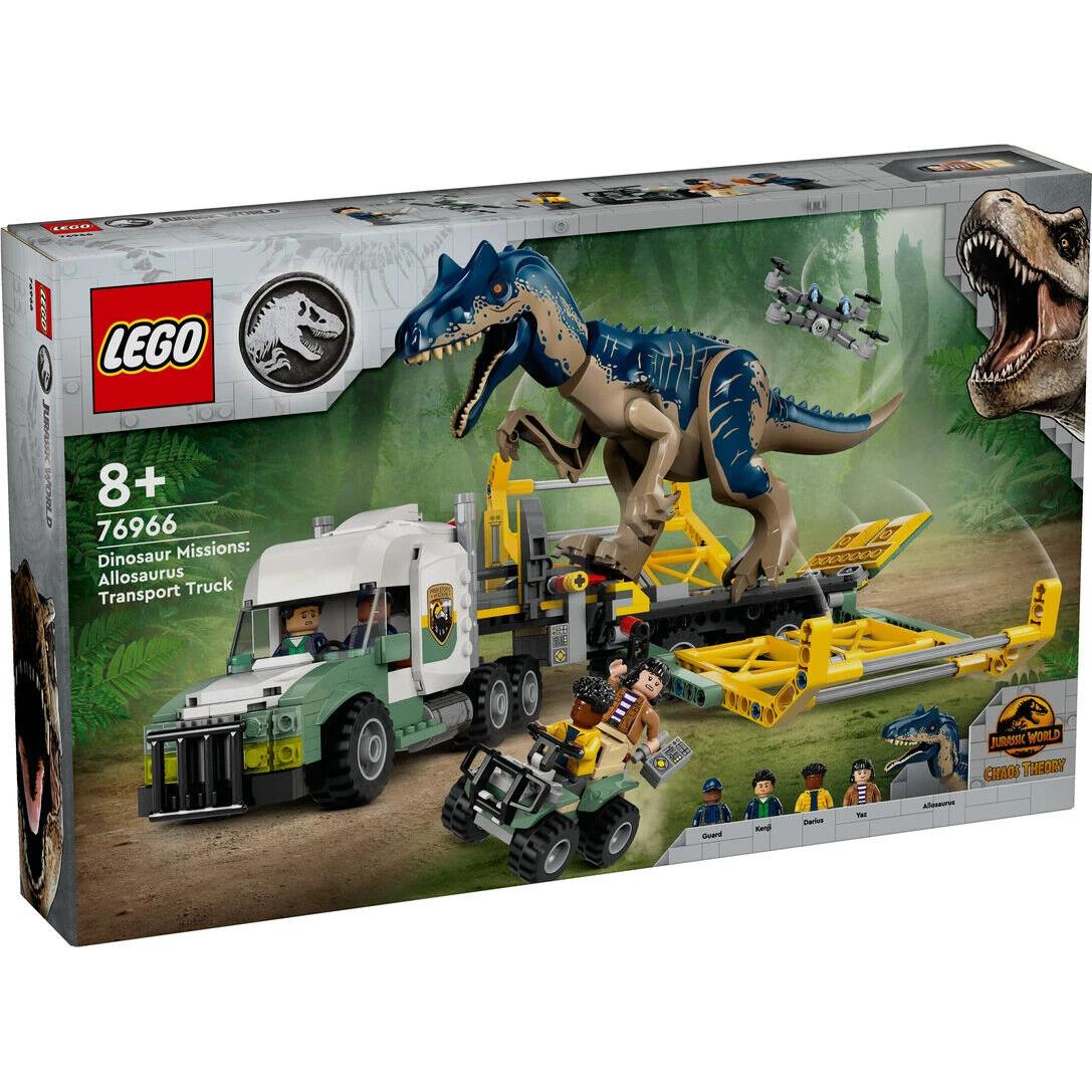 Lego Jurassic World Dinosaur Missions: Allosaurus Transport Truck 76966 Toy Set
