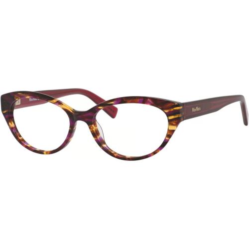 12227 0C84 Violet Havana Cherry Optical Eyeglass Frame For Women by Max Mara