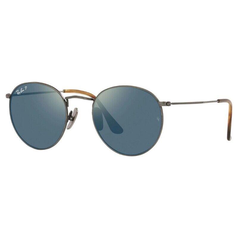 Ray-ban Round Titanium Polarized Sunglasses - RB8247 - S 50-21mm