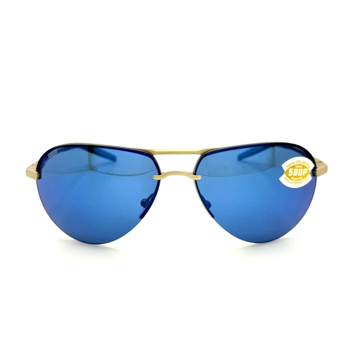 Helo Sunglass Matte Champagne+deep Blue/turquoise/blue Mirr 580P by Costa Del Mar