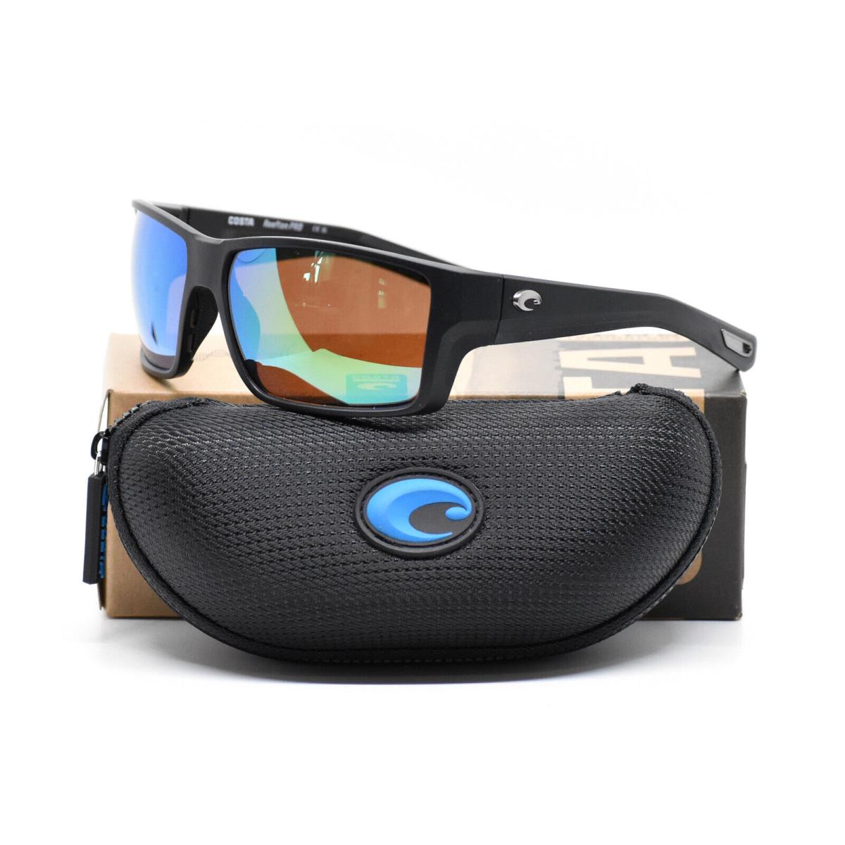 Costa Del Mar Reefton Pro - Black Frame Green Mirror Lens 580G - Frame: Black, Lens: Green