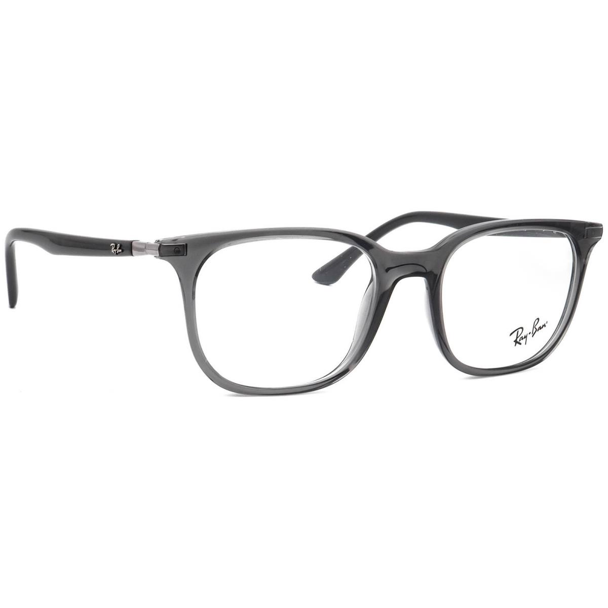 Ray-ban Eyeglasses RB 7211 8205 Transparent Grey Square Frame 52 19 145