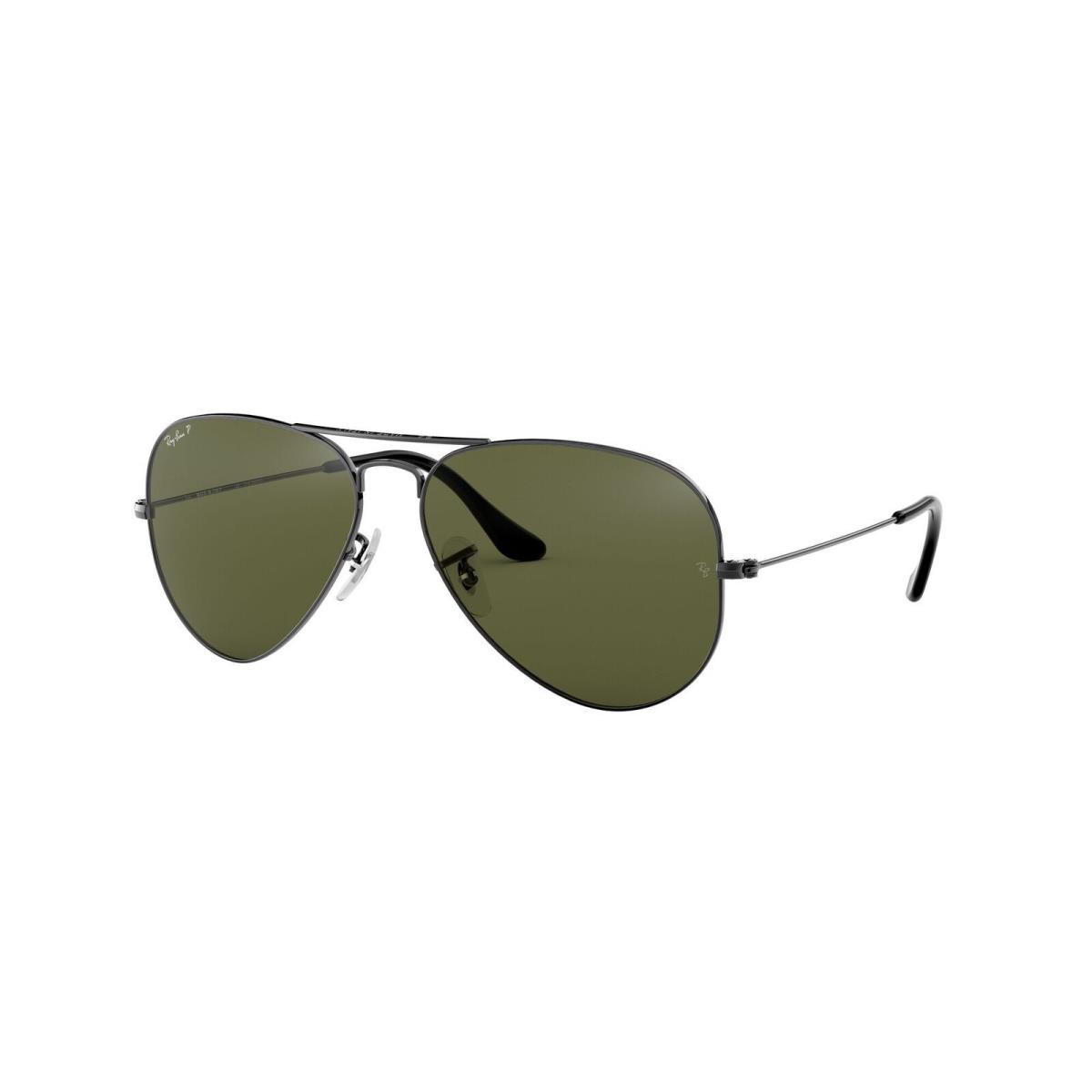 Ray Ban Aviator Classic Polarized Sunglasses - RB3025 - Polished Gunmetal/G-15
