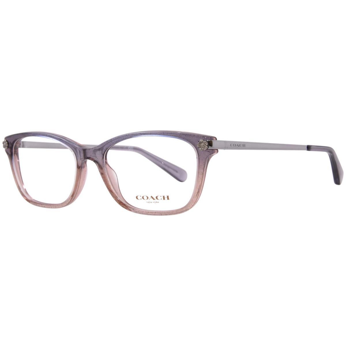 HC6142 5554 Eyeglasses Frame Women`s Violet Pink Glitter Gradient 51mm by Coach