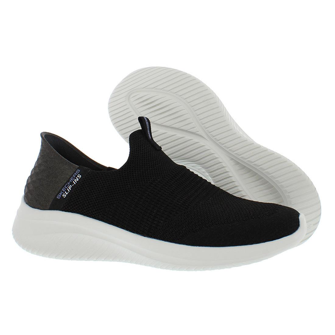 Skechers Ultra Flex 3.0 Smooth Step Womens Shoes - Black, Main: Black