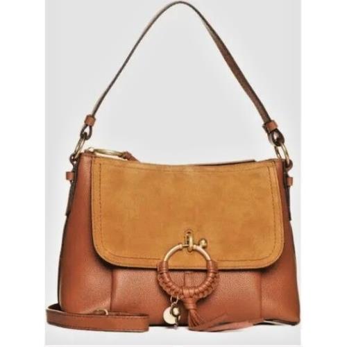 See By Chloe Joan Shoulder Bag-leather and Suede-caramello