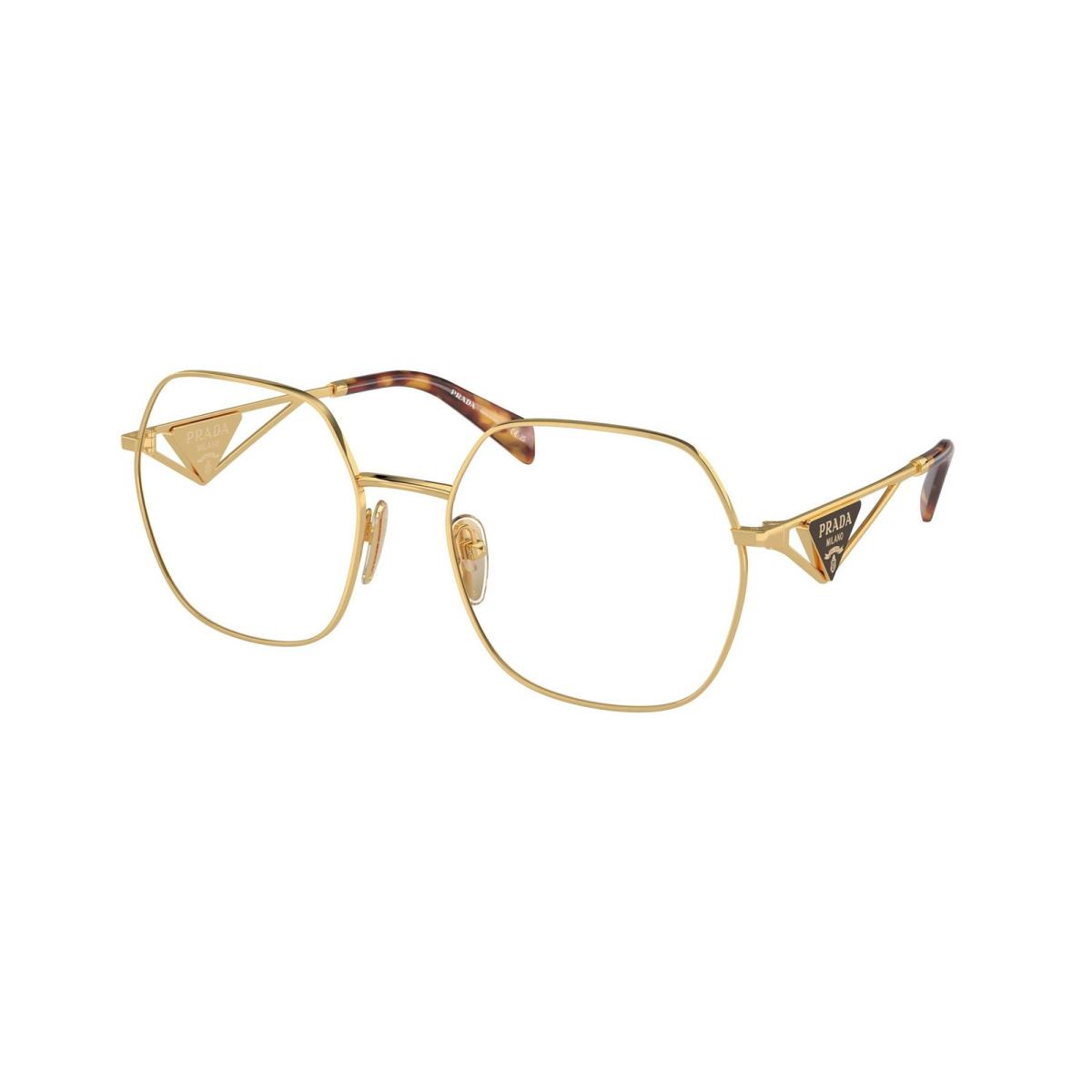 Prada Eyeglasses PR59ZV-5AK101 Gold 54-19-140