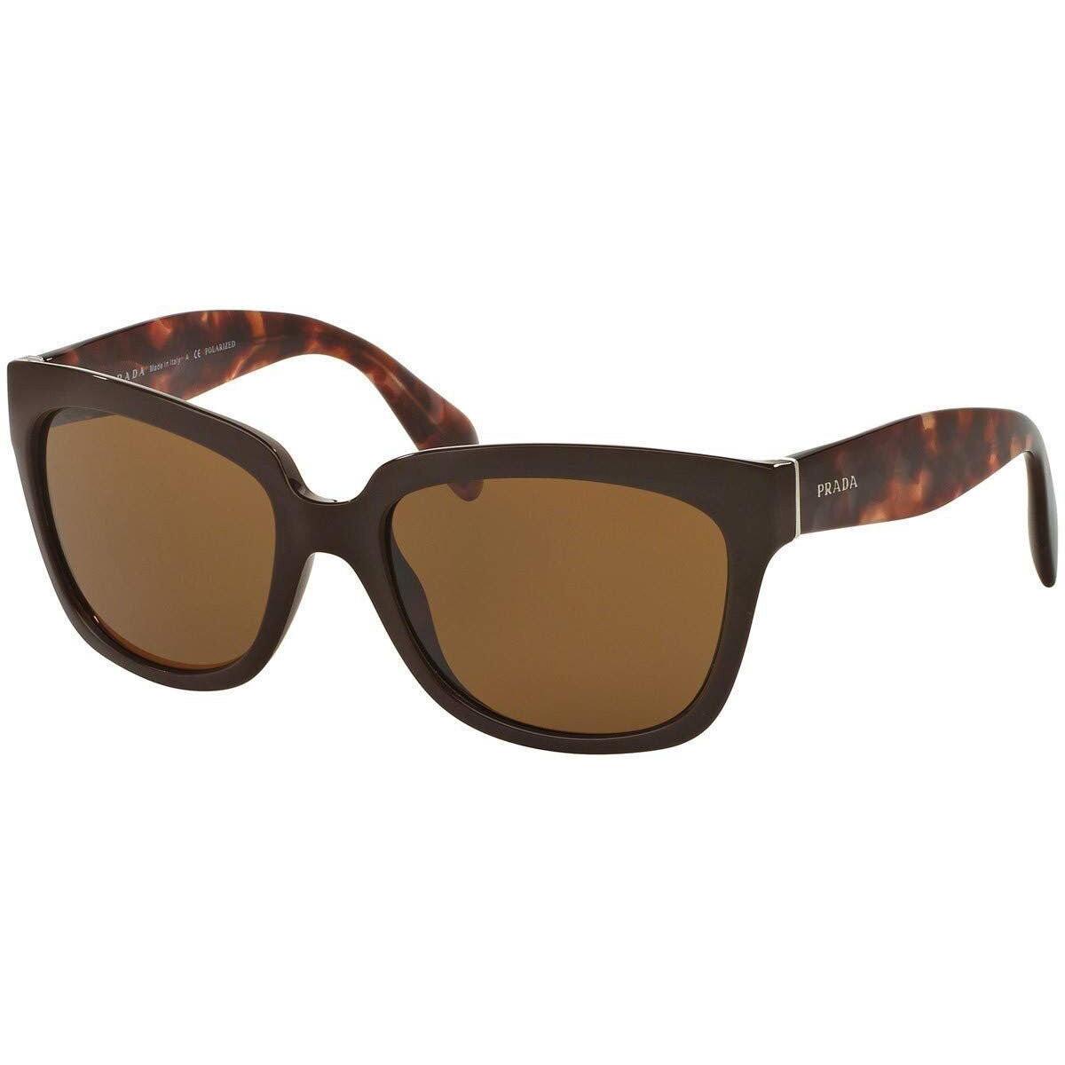 Prada PR07PS - DHO5Y1 Sunglasses Brown W/brown Polarized 56mm