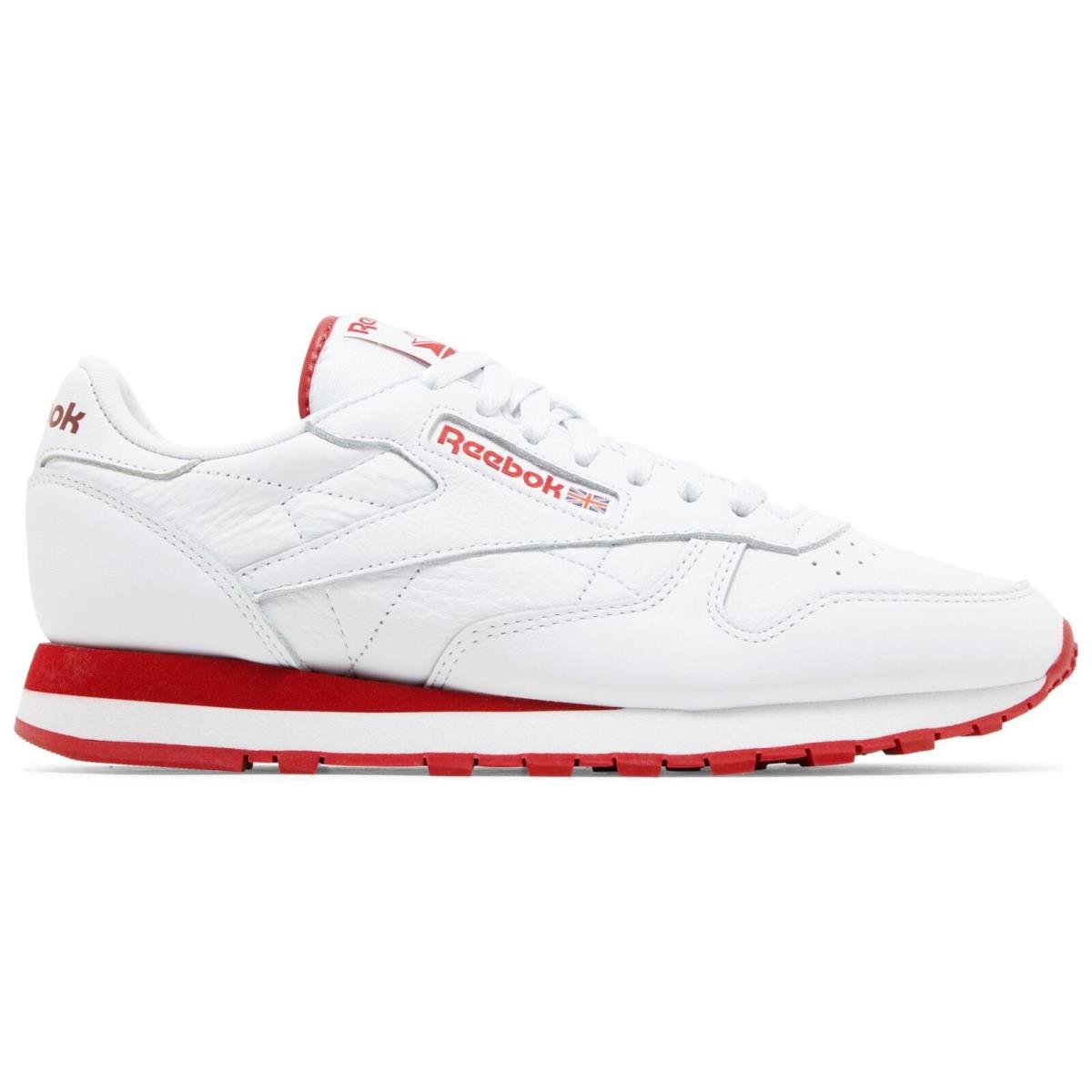 100044404/GW3329 Mens Reebok Classic Leather - Ftwwht/Flasrd/Ftwwht